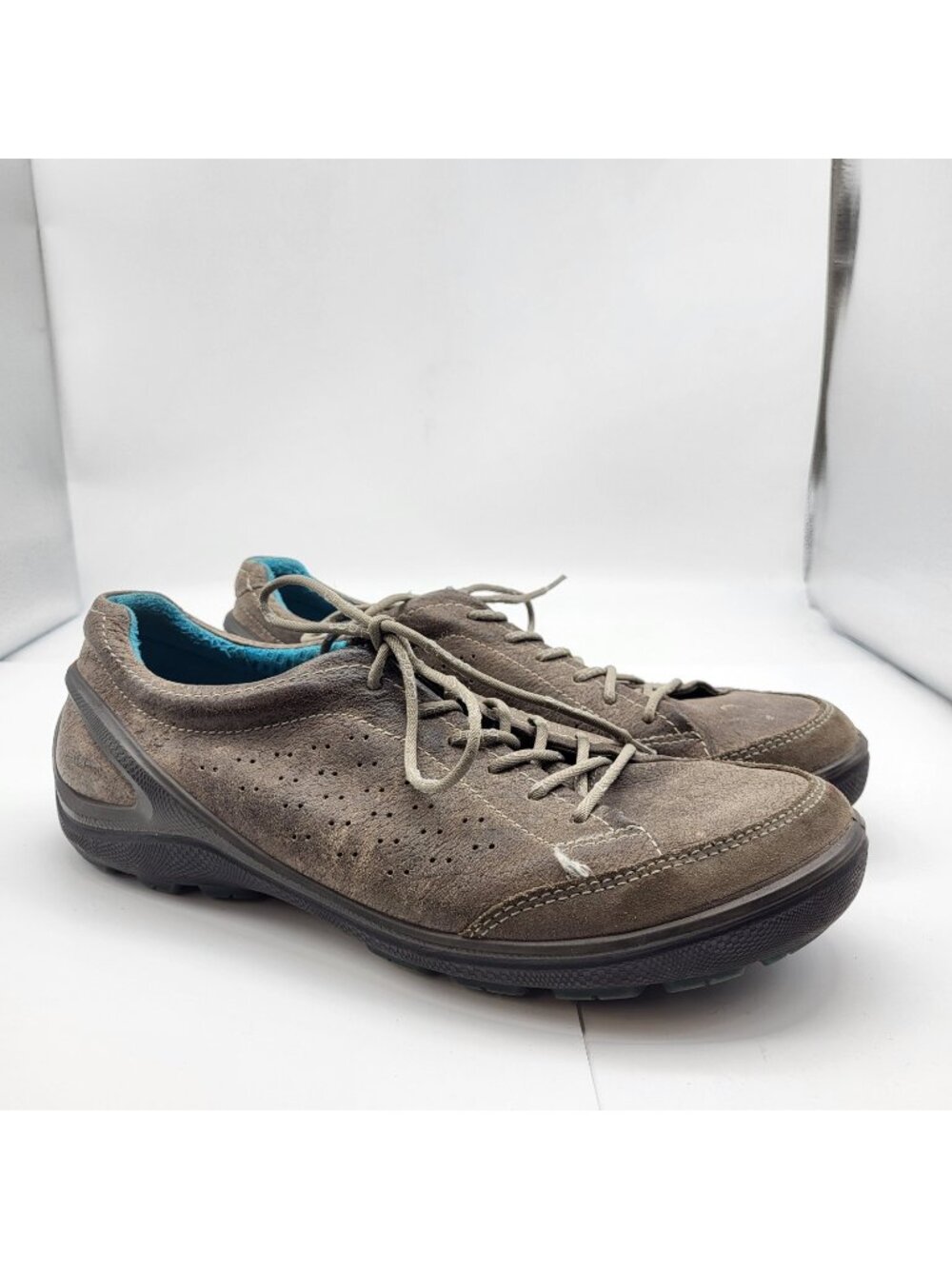 Ecco Biom 2 EU 43 US 9.5 Gray Leather lace up sneakers